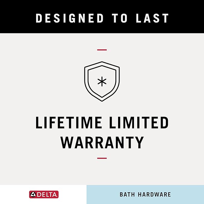 Delta Foundations (1-Pack) Hand Towel Holder Polished Chrome Towel Racks for Bathroom Wall Round Towel Ring Holder for Bath Towel Hanger for Kitchen, Bathroom Accessories FNDS46-PC