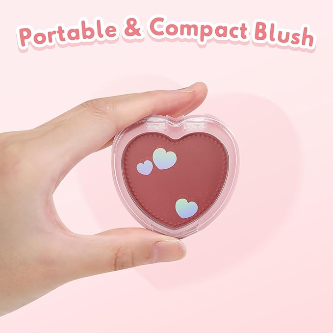 Boobeen Powder Blush Matte Pressed Blush Palette, Highly