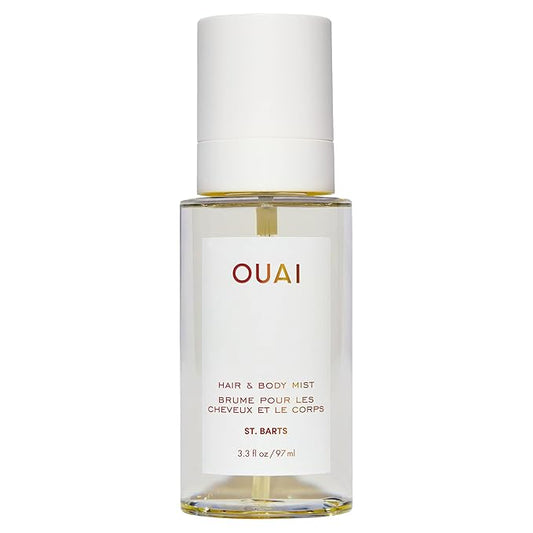OUAI St. Barts Hair and Body Mist - Tropical-Scented Hair Perfume and Body Spray - Notes of Dragonfruit, Orange Blossom, Tuberose & Musk (3.3 Fl Oz)
