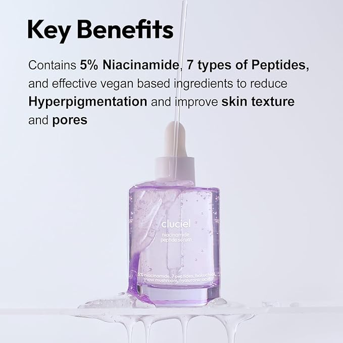 Niacinamide Peptide Serum I Repairing Serum, Targets Dullness, Dark Spots, Hyperpigmentation, Blemishes, Pore Care, Korean Glass skin (50ml / 1.69 fl.oz)