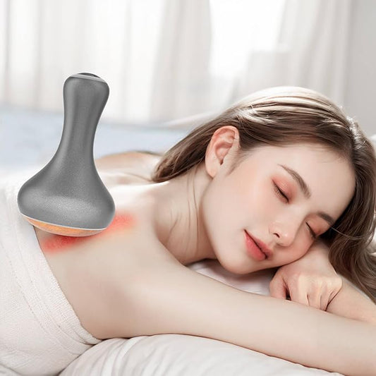 Hot Stones for Massage，Hot Stones Muscle Massage with Warmer, Wireless Natural Bian Stone Electric Gua Sha for Home Spa