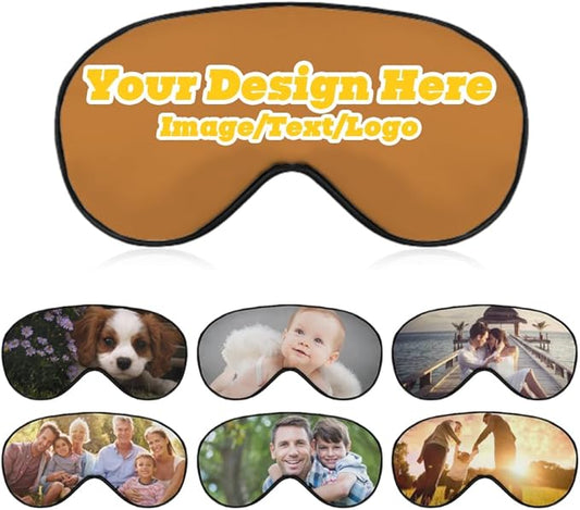 Custom Eye Mask Design Your Own Personalized Eye Shade Add Your Image Text Logo Light and Easy to Carry Effective Shadin Adjustable, Peru, 8.1"x4.1"
