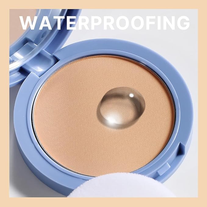 evpct Kaely Oil Control Pressed Face Powder, Get Smooth Flawless Fine Lines and Lightweight Finishing Foundation, Control Shine Long Lasting Waterproof Face Setting Powder Cosmetic, 11 Radiant Honey