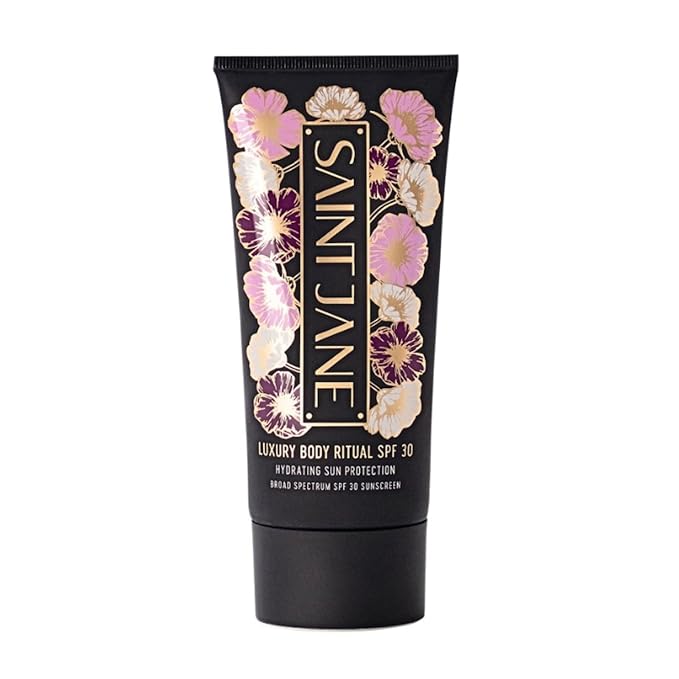SAINT JANE - Body Sun Ritual - Skin Smoothing SPF 30 Mineral Sunscreen | Luxury, Floral-Infused, Clean Skincare (4 oz | 120 ml)