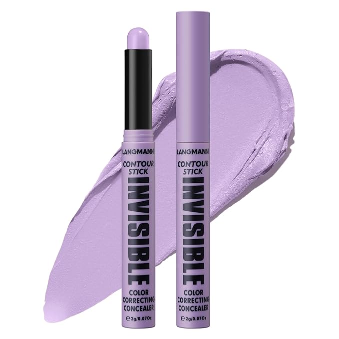 Contour Stick Corrects Skin Tone Bronzer Waterproof Sweat Concealer Purple
