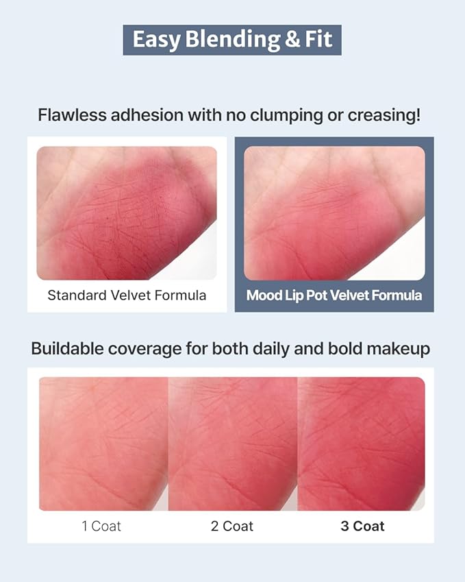 DEARMAY Pure Falling Mood Lip Pot No. 01 Firtst Soundtrack 0.23 Oz. Vegan Lip Stain Lip & Cheek Multi-Use Tint With Hydrating Formula for Smooth Soft Blend Without Dryness or Fine Lines, Korean Makeup