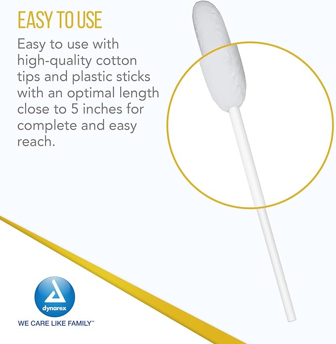 Dynarex lemon-glycerin swabsticks, pleasant tasting