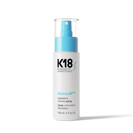 K18 AstroLift™ Reparative Volume Spray, 2-Day Hair Thickening + Hold For Thin, Fine, Fragile Hair, Non-Sticky, Non-Crunchy, Humidity-Resistant Volumizing Spray, 4 Fl Oz