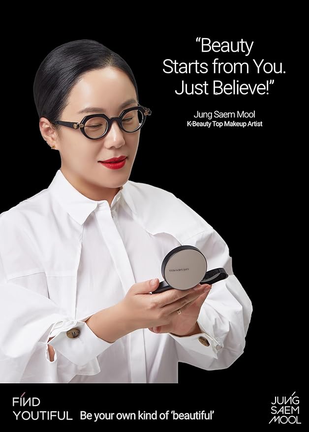 [JUNGSAEMMOOL OFFICIAL] Essential Skin Nuder Cushion (04 N Light) | Refill Included | Natural Finish | SPF50 Broad Spectrum | Makeup Artist Brand