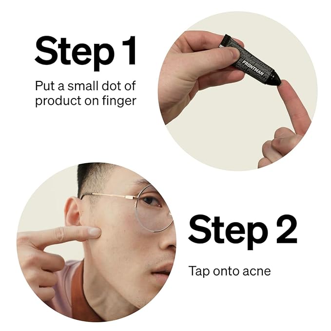 FRONTMAN Fade, Men's Acne Concealer With Salicylic Acid | Blemishes & Dark Circles | Natural Coverage, Non-Greasy Formula, Fragrance-Free | Great for All Skin Types | Men’s Concealer M1 Medium Shade