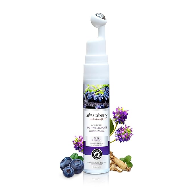 Acai Berry Under Eye Cream For Dark Circles And Puffiness – Hyaluronic Acid, & Retinol Repairs Fine Lines, Wrinkles & Bags Under Eye Area