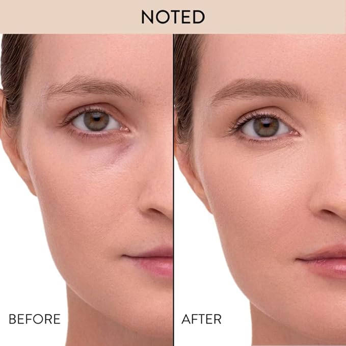 Mented Cosmetics Full-Time Eye Brightening Concealer for Women, Lightweight Full-Coverage Eye Makeup Concealer, Under Eyes Make Up Corrector, Blemishes & Contour, Noted