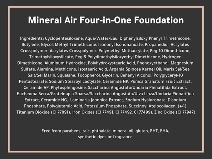 Mineral Air Four-in-One Foundation for Mineral Air Mist Device—Color, 10 ml, Travel Size - Medium