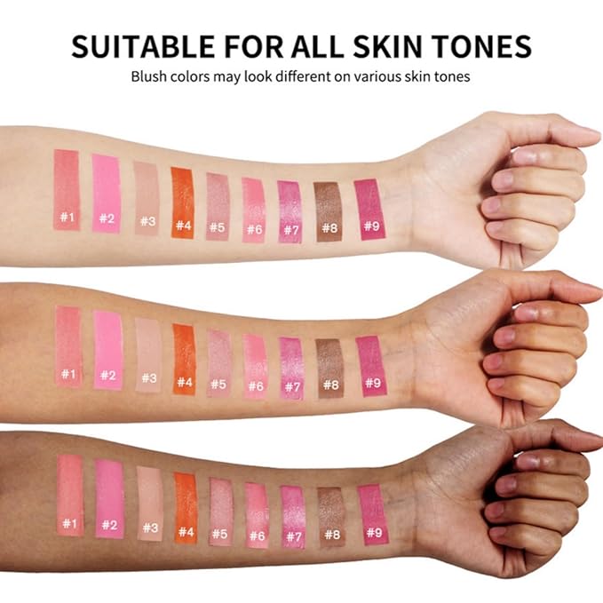 MAEPEOR Matte Liquid Blush 9 Colors Soft Cream (Color 09)