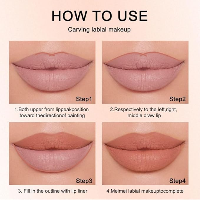 12 Colors lip liner pencils, Modern Classic Lip Liner, Lip Liner Pigmented Vegan Matte, Lasting Finish Lip Liner, Luxurious Creamy Long Lasting Lip Liner, Prevents Feathering and Fading, (08)