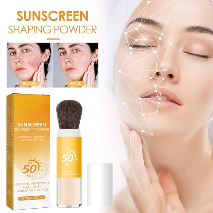 Mineral Sunscreen Setting Powder, Face Powder, Translucent Oil Control Natural Matte Finish, Lightweight Long Lasting Smooth Breathable for All Skin