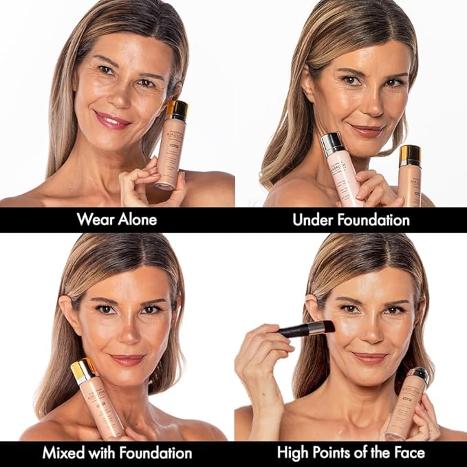 Jerome Alexander MagicMinerals AirGlow Tinted Highlighting Night Mist, Illuminating Airbrush Tinted Moisturizer Spray | 2PC | Champagne Glow