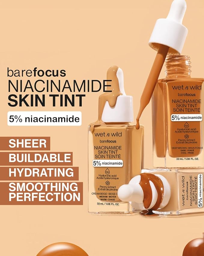 wet n wild Bare Focus Skin Tint, 5% - Deep