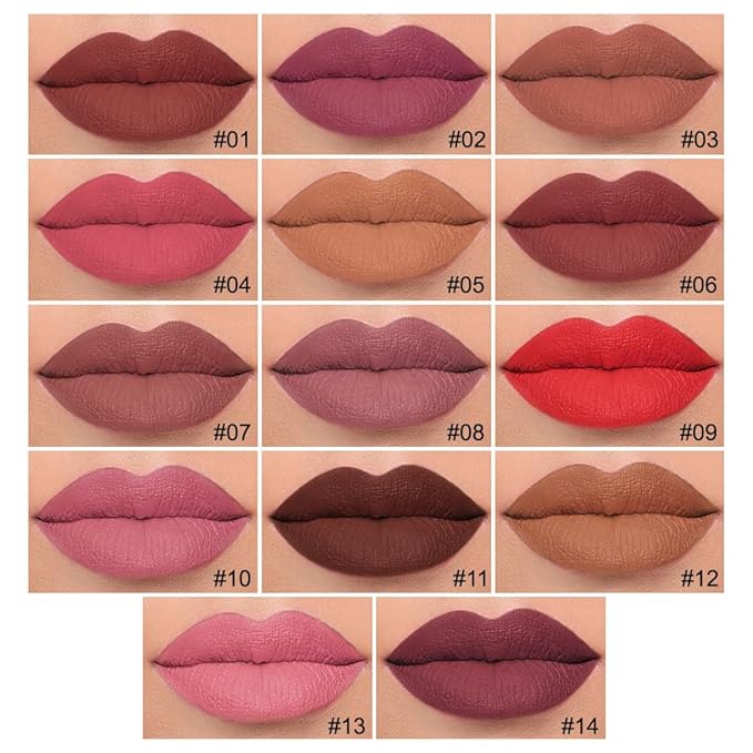 3Pcs Longwear Liquid Lip Liner Stain Marker Pen Set Long Lasting Waterproof, Mocha Light Nude Brown Matte Permanent 24 Hour Lip Liner and Lipstick Combo Color Stay Lipliner All Day Lip Stains peel off