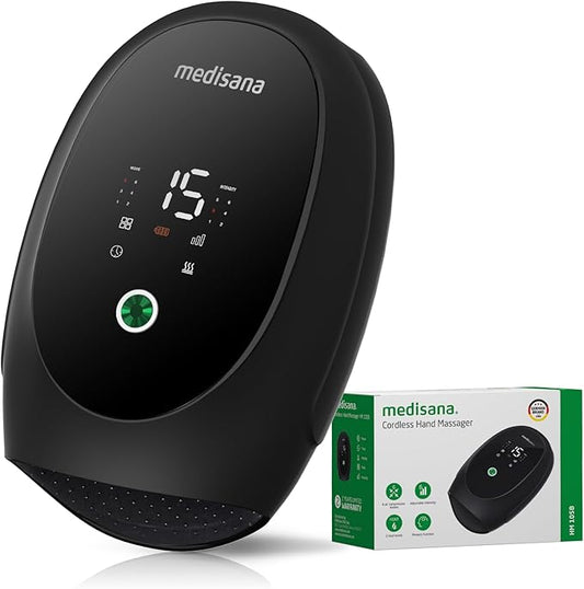 Hand Massager for Arthritis and Carpal Tunnel, 6 Modes 6 Intensities Hand Massager with Heat and Compression, Large LCD Display Full Hand & Wrist Massager, Christmas White Elephant Gifts for Adults