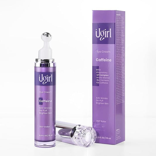 Eye Cream for Dark Circles and Anti-Aging - 0.5 fl. oz Dark Circle Eye Cream with Caffeine and Hyaluronic - Designed to Smooth Skin Around Delicate Eye and Under-Eye Area