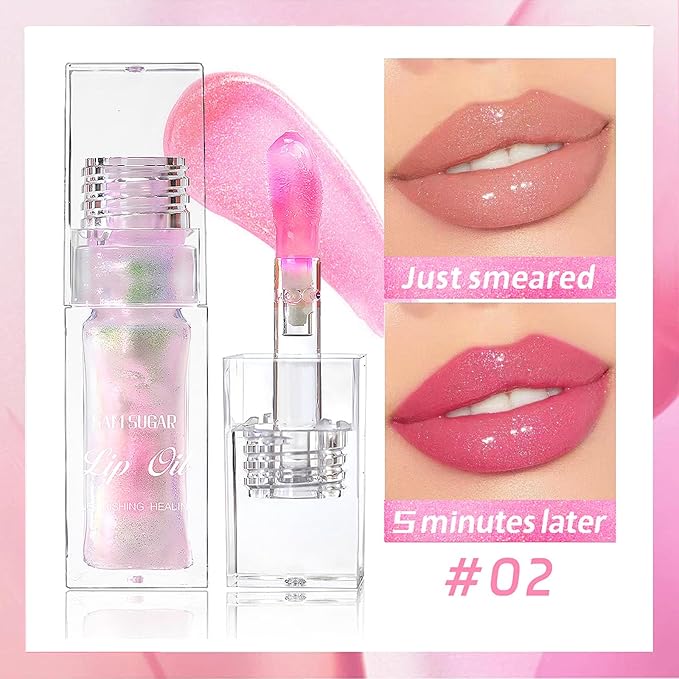 Bossup Color Changing Lip Oil，Magic Color Changing Lip