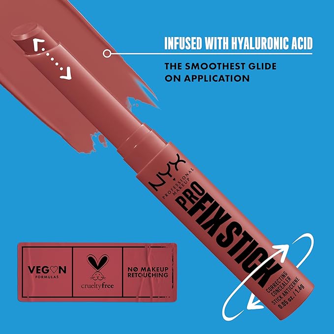 NYX PROFESSIONAL MAKEUP Pro Fix Stick Correcting Concealer, Buildable Medium Coverage Concealer Stick - Deep Walnut