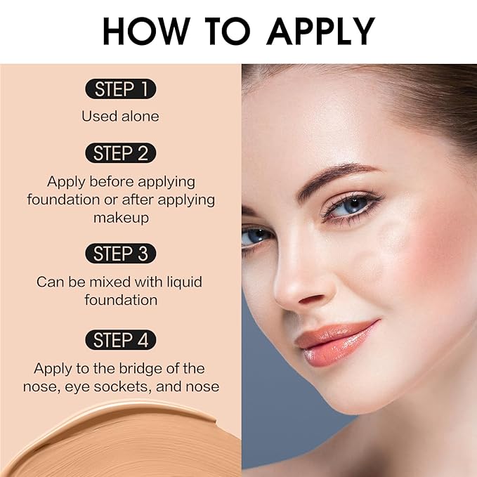 UCANBE Halo Glow Liquid Filter, Face Complexion Booster For Radiant Skin All Day Longwear, Soft-Focus Look Sodium Hyaluronate Vegan & Cruelty-Free - 0.91OZ Fair