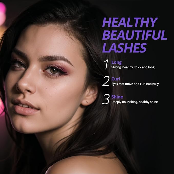 Lash Serum - 8ml Rapid Eyelash Growth Serum for Thickness, Stronger, Healthier Lashes & Brows - Vegan & Cruelty-Free