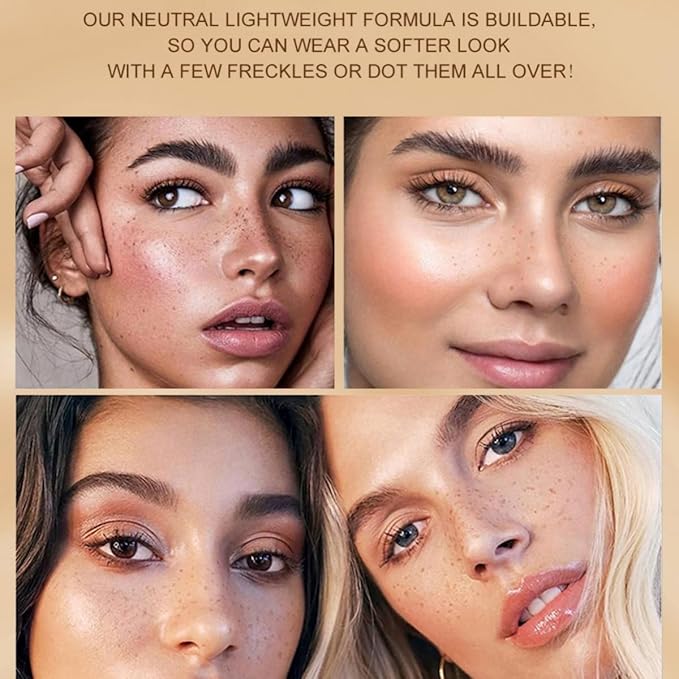 Freckle Pen Face Concealer Point Out Natural Waterproof Longlasting Fake Freckles 2 Pcs Light Brown & Natural Coffee