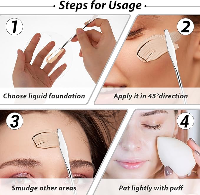 3 Pcs Acrylic Makeup Palette with 3Pcs Makeup