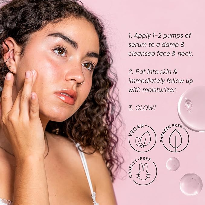 grace & stella Award Winning Hyaluronic Acid Serum (30ml/1 fl oz) Hydrating Hyaluronic Acid Serum for Face - Acido Hialuronico for Women - Remove Fine Lines, Wrinkles, Anti Aging - Vegan Skincare