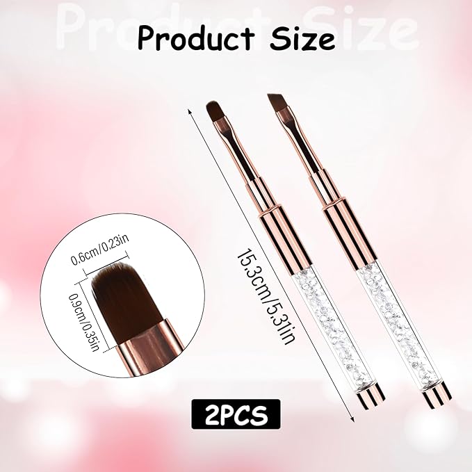 2Pcs Oval & Angled UV