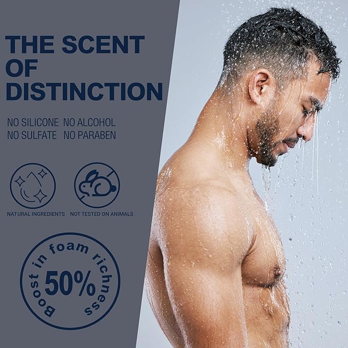 Bath and Body Gift Set for Men Self Care Kit with Leather Scent Shower Gel, Body Lotion, Shampoo, Self care gifts for Men,regalos para hombre, Birthday Gifts for Him