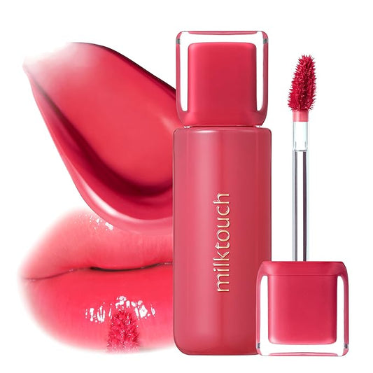 MILKTOUCH Jelly Fit Lip Tint (06 Chericious) with Cooling Plumping Effect and Water-Based Non-Sticky Texture | Long Lasting Korean Beauty Lipstain Tinted Gloss Oil Brown K Makeup