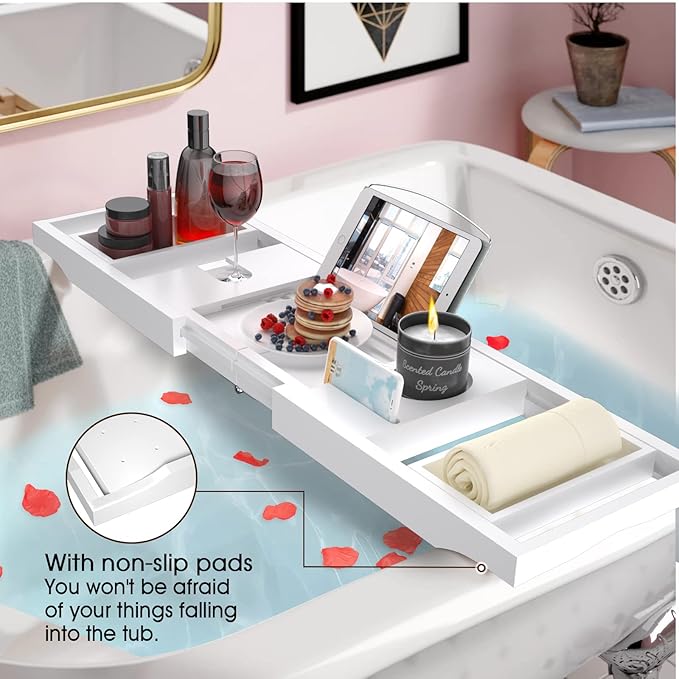 Artmalle bathtub caddy tray -
