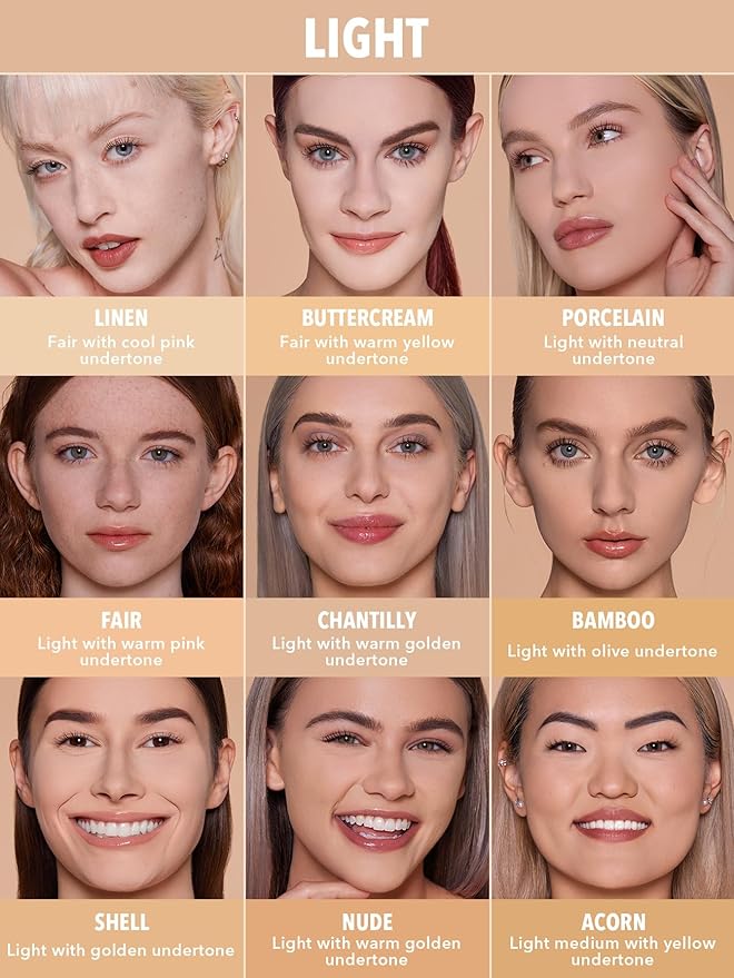 SHEGLAM SKin-Focus Full Coverage Powder Foundation Oil-Control Lightweight Face Pressed Powder Makeup-Chantilly