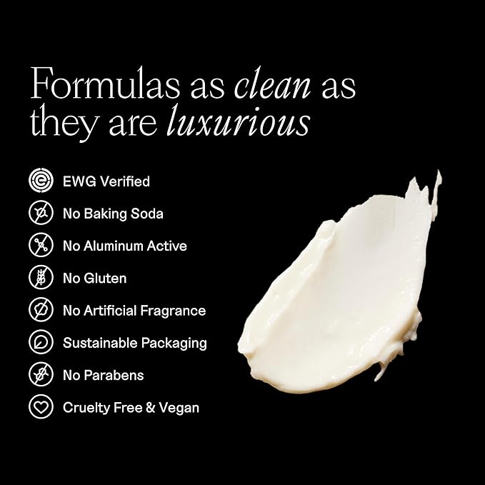 Each & Every Aluminum Free Deodorant for Women & Men, Rose & Vanilla - All Natural Deodorant for Sensitive Skin, EWG Verified - Clean, Baking Soda-Free, Plant-Based Fragrance - 2.5oz, 2 Pack