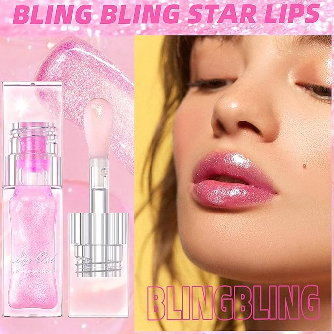2Pcs Magic Color Changing Lip Oil Moisturizing Big Magic