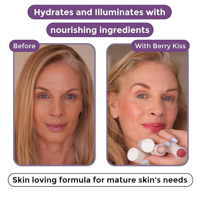 BloomBlush+ Multipurpose Color Stick For Older Women - Rose, Regular)