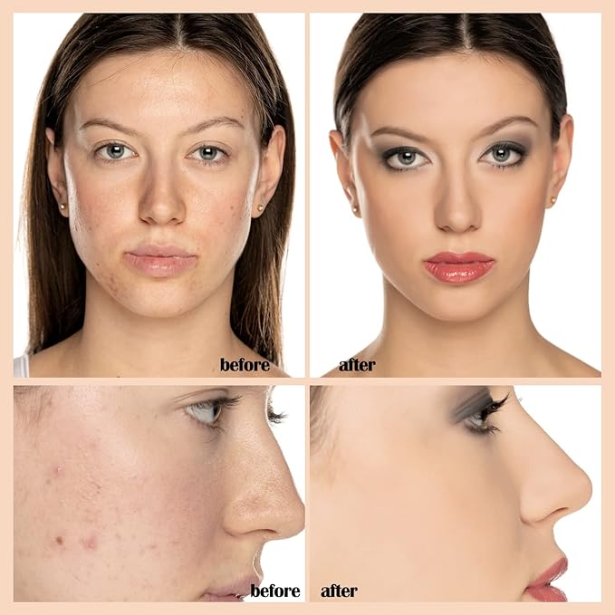 PHOERA Foundation Makeup Naturally Liquid Foundation Full Coverage Mattle Oil-Control Concealer 8 Colors Optional,Great Choice For Gift (#102 Nude,30ml)