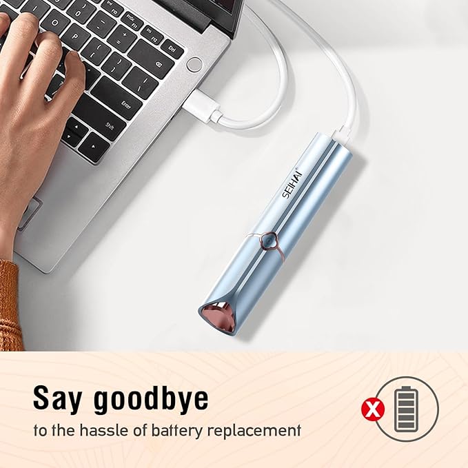 Hair Removal Device, Facial Hair Removal for Women, Rechargeable Hair Remover for Women, Facial Hair Remover for Face, Upper Lip, Chin, with a Branded Storage Bag