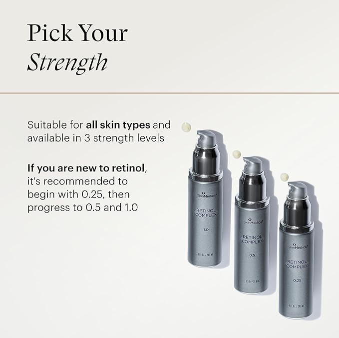 SkinMedica Retinol 0.5 Complex - Retinol Serum for Face, Age-Defying Advanced Retinol Cream That Renews Skin and Diminishes the Appearance of Fine Lines and Wrinkles, 1 Fl Oz