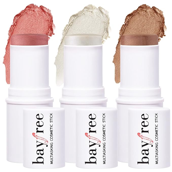 KIMUSE Multi Stick Trio Face Makeup, Cream Blush All Skin