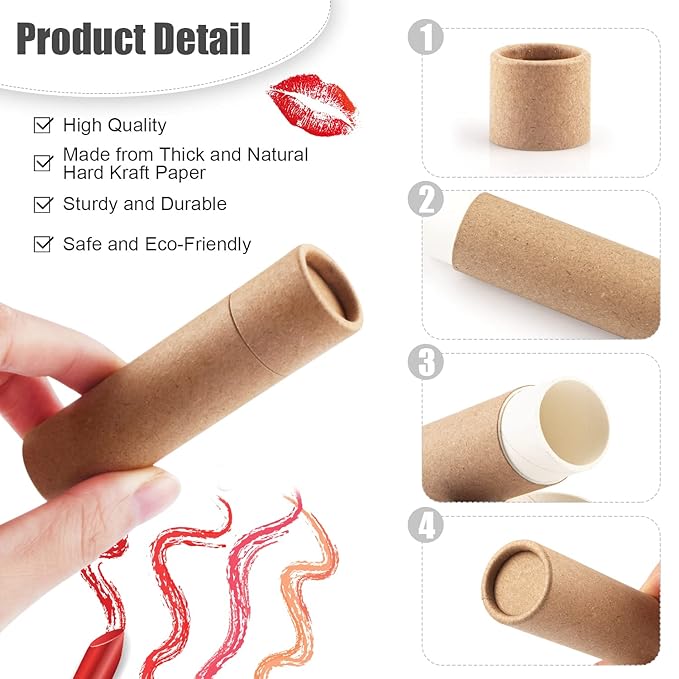 10 Pcs 25g Paperboard Lip Balm