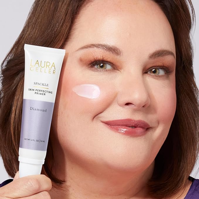 LAURA GELLER NEW YORK Spackle Primer - Diamond - Super-Size 2 Fl Oz - Hyaluronic Acid Makeup Primer for Mature Skin