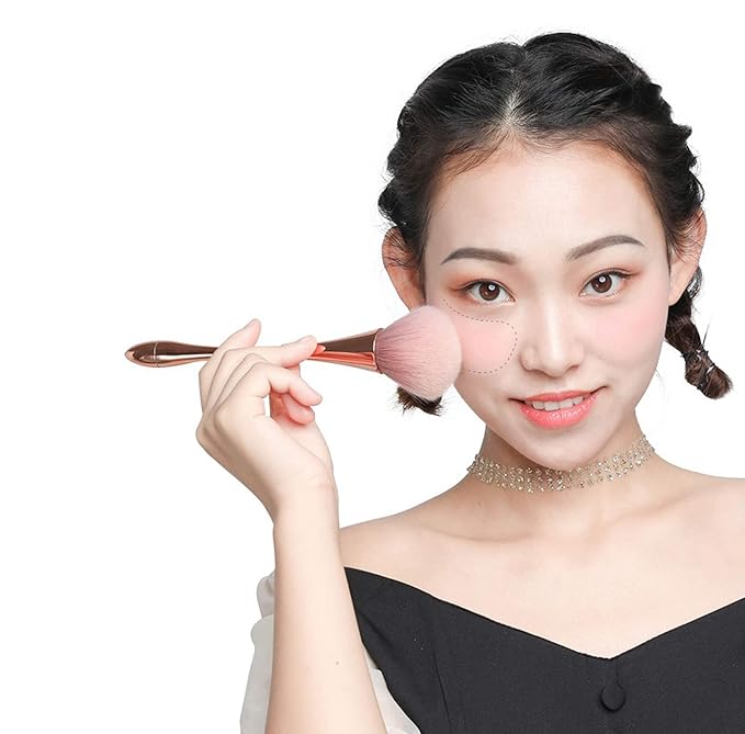 1Pcs /1Oz Empty Loose Powder Container and 1Pcs Powder Brush 30ml