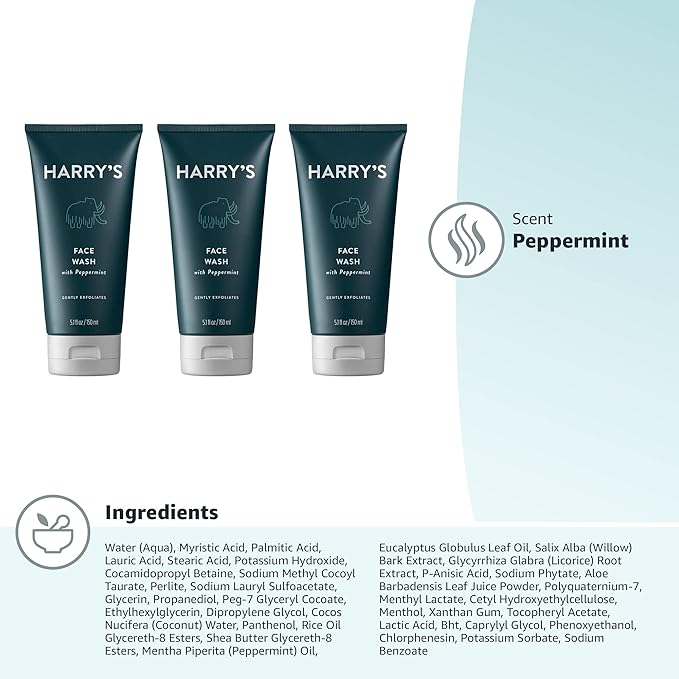 Harry's Face Wash for Men, Gentle