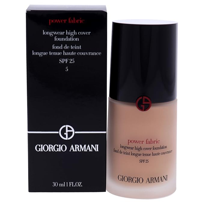 GIORGIO ARMANI Power Fabric Longwear High Cover Foundation SPF 25, # 5 Light, Neutral, 30 ml
