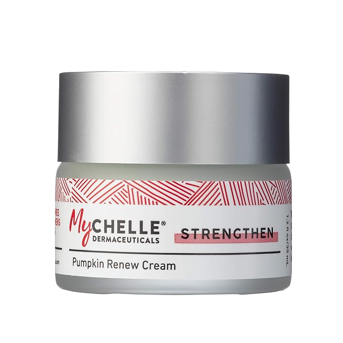 MyChelle Dermaceuticals Pumpkin Renew Cream (1.2 Fl Oz) - Daily Face Moisturizer with Pumpkin Seed Oil, Cloudberry Extract & Antioxidants - Moisturizes, Nourishes & Strengthens Skin